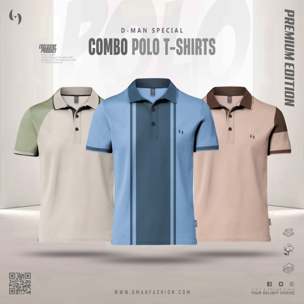 Premium  PK Cotton Polo - Combo offer-