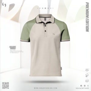 Premium Double PK Cotton Polo - Almond Olive -